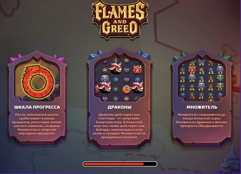 Flames and Greed - Écran de chargement
